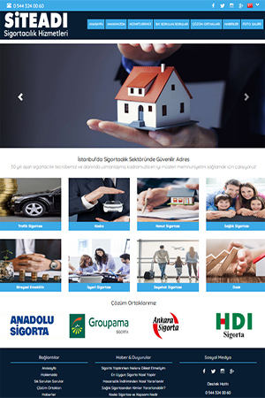 sigortacı sitesi tasarımı